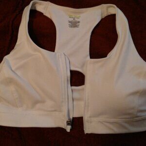 XL Tek Gear Work Out Gear Zip Up Sports Bra Active Wear